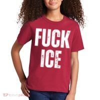 Fuck Ice Protest & Resist Support Immigrants Kids T-Shirt thumb 2