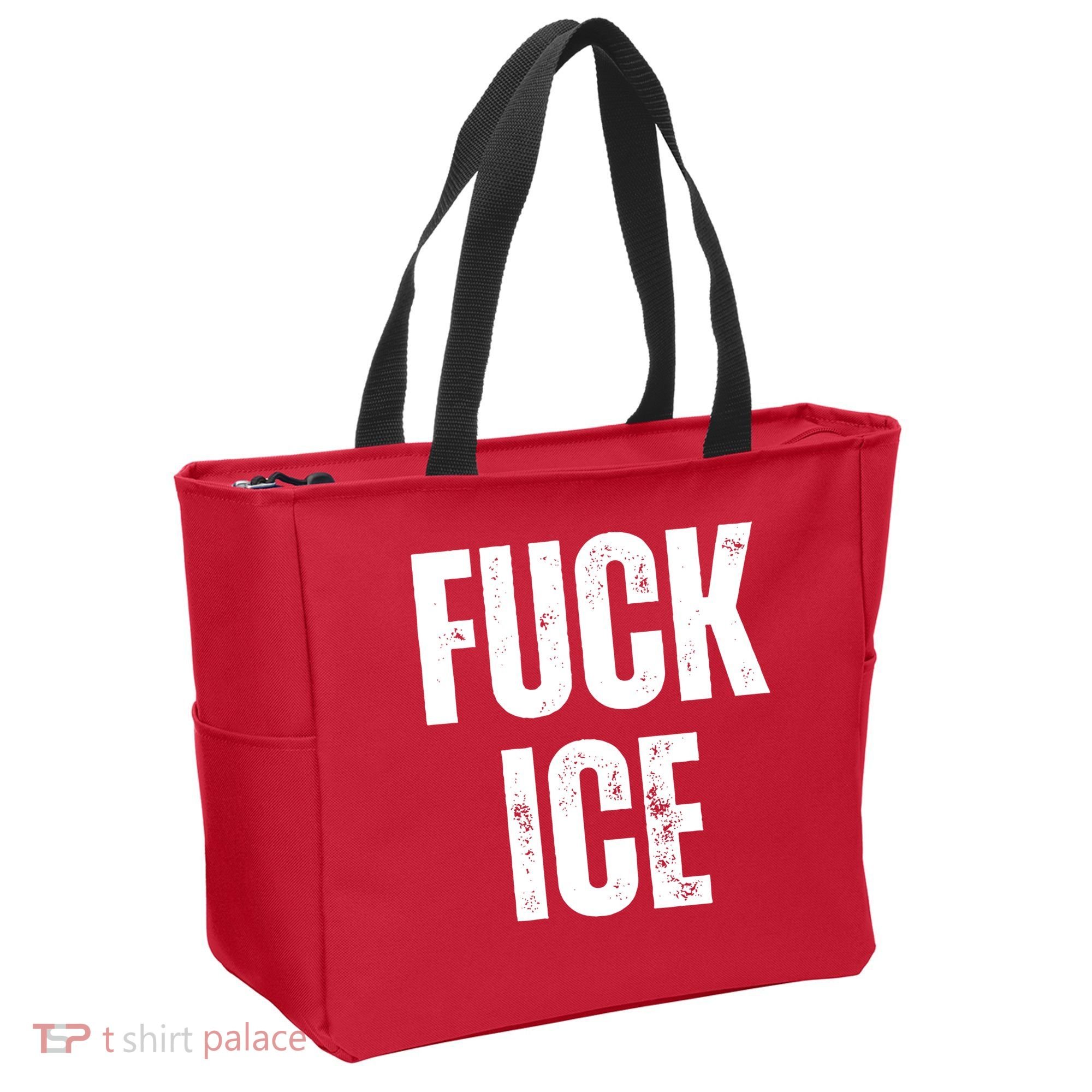 Fuck Ice Protest & Resist Support Immigrants Tote Bag