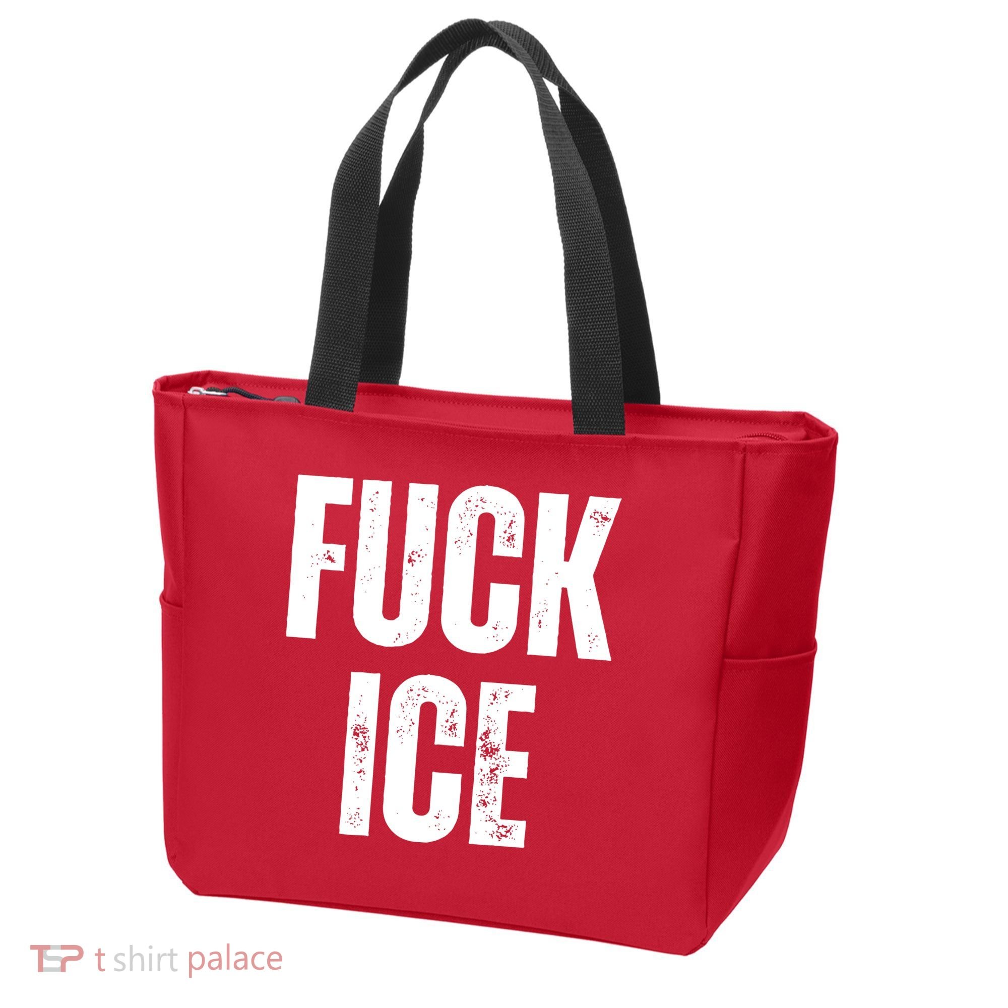 Fuck Ice Protest & Resist Support Immigrants Tote Bag