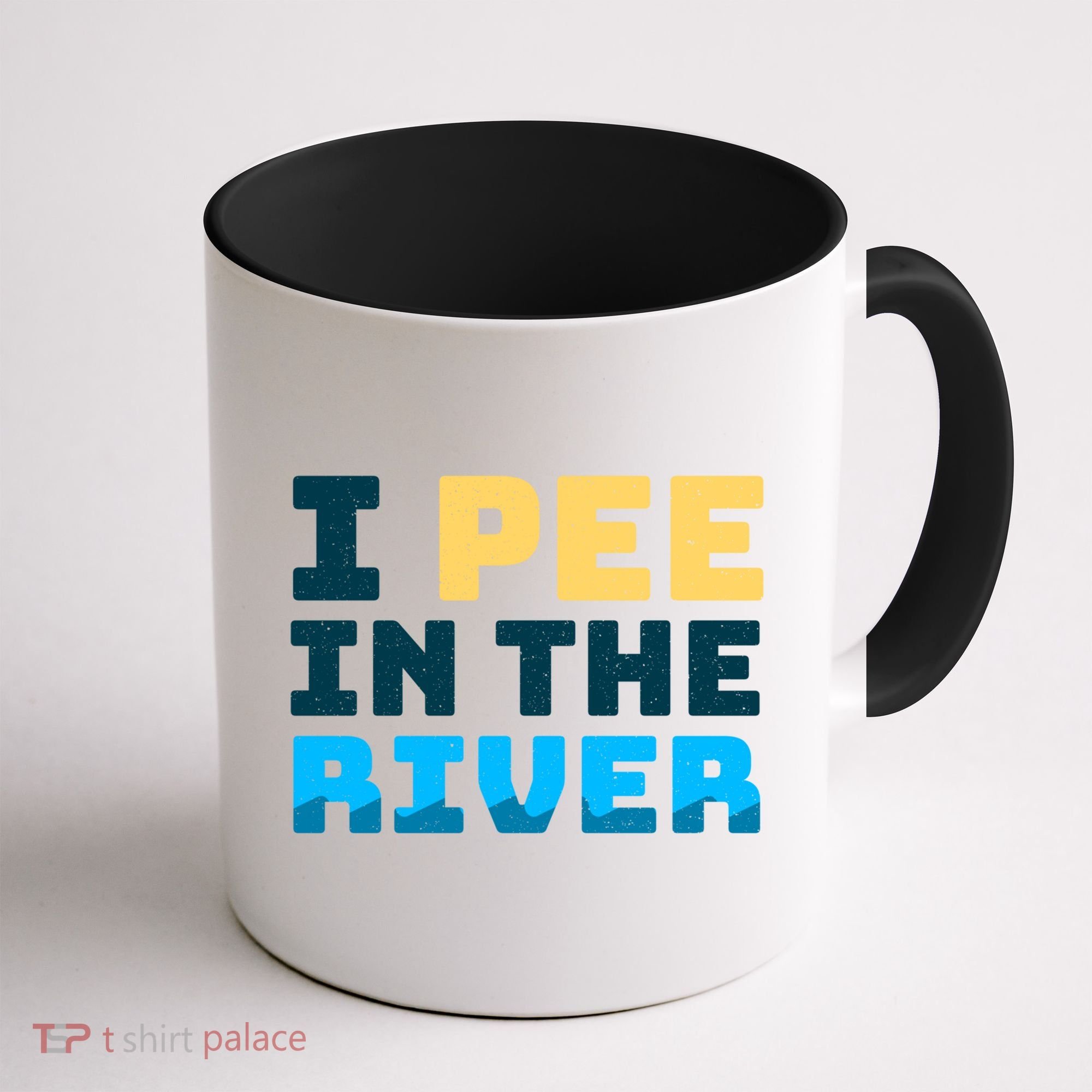 Funny I Pee In The River Summer Tubing Family Float Trip Gift Coffee Mug