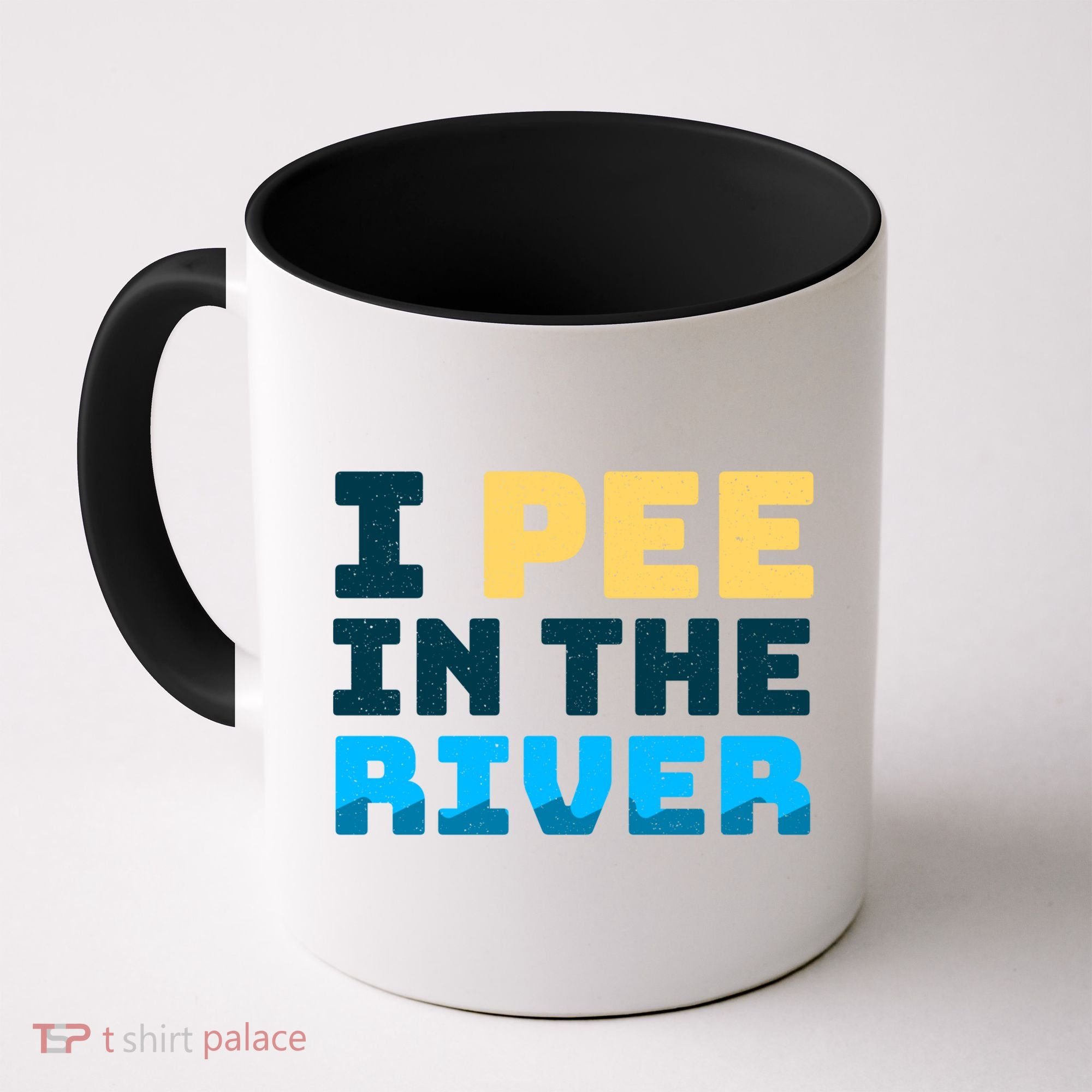 Funny I Pee In The River Summer Tubing Family Float Trip Gift Coffee Mug