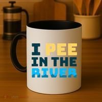 Funny I Pee In The River Summer Tubing Family Float Trip Gift Coffee Mug thumb 4