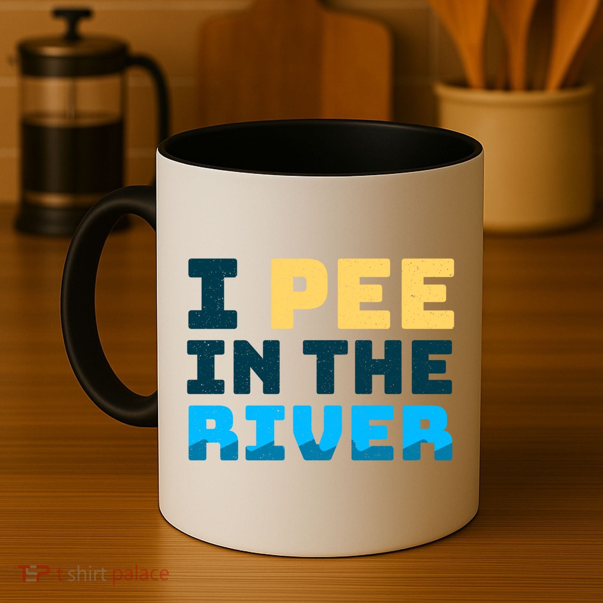 Funny I Pee In The River Summer Tubing Family Float Trip Gift Coffee Mug