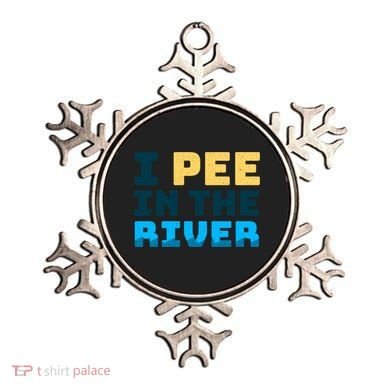 Funny I Pee In The River Summer Tubing Family Float Trip Gift Ornament