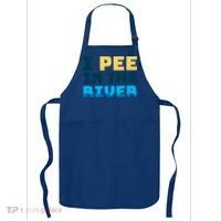 Funny I Pee In The River Summer Tubing Family Float Trip Gift Apron thumb 0
