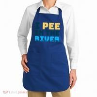 Funny I Pee In The River Summer Tubing Family Float Trip Gift Apron thumb 2