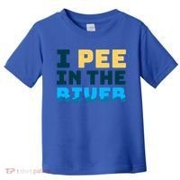 Funny I Pee In The River Summer Tubing Family Float Trip Gift Toddler T-Shirt thumb 0