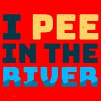 Funny I Pee In The River Summer Tubing Family Float Trip Gift Santa Hat thumb 1