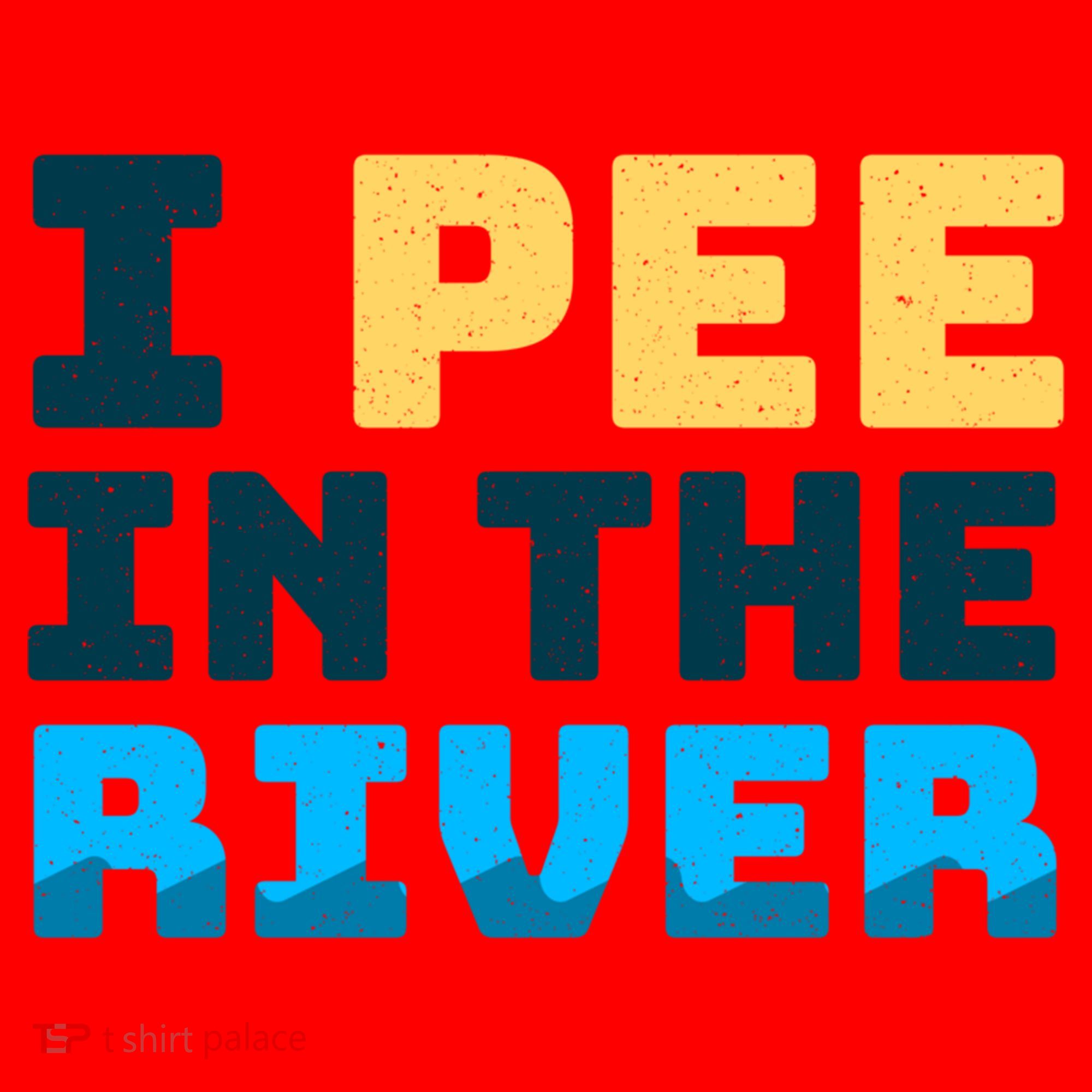 Funny I Pee In The River Summer Tubing Family Float Trip Gift Santa Hat