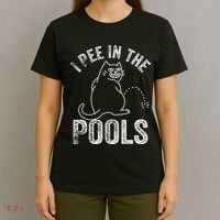 Funny I Pee In Pools Summer Vacation Men Women T-Shirt thumb 4