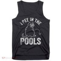 Funny I Pee In Pools Summer Vacation Men Women Tank Top thumb 0
