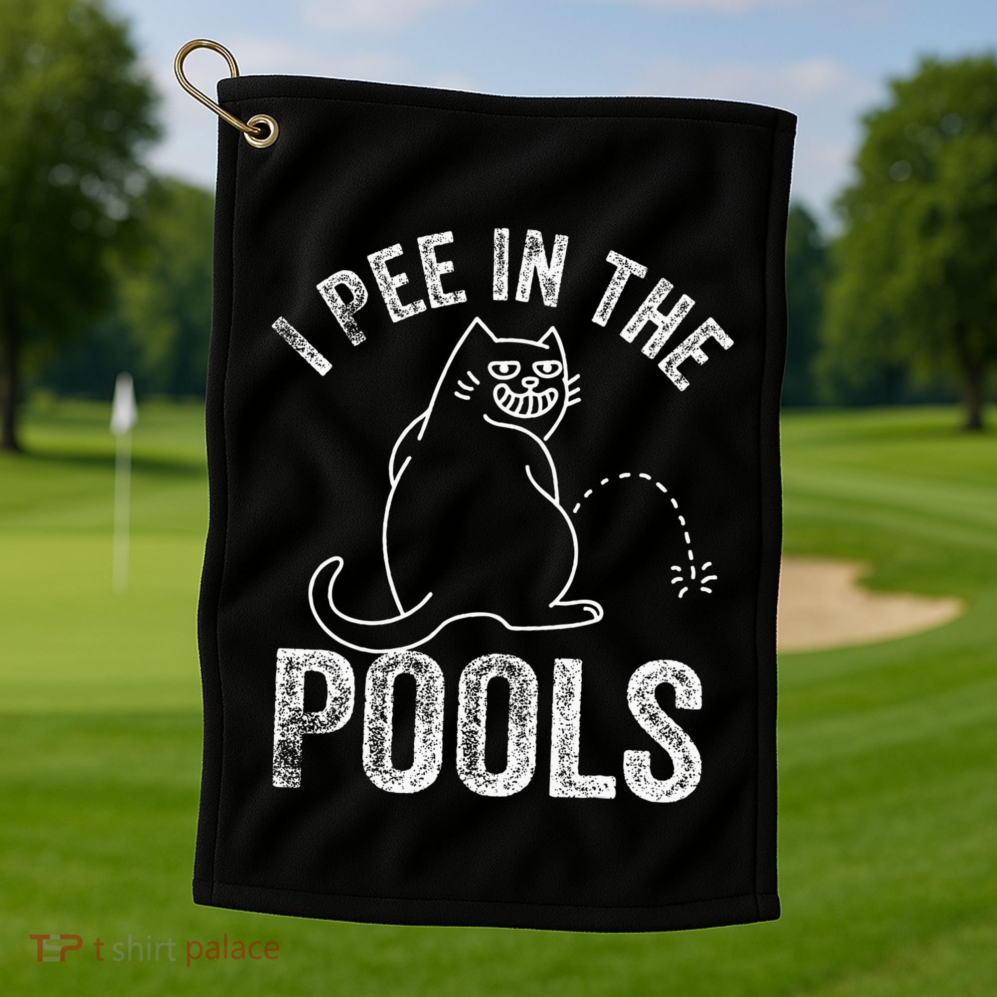 Funny I Pee In Pools Summer Vacation Men Women Golf Towel
