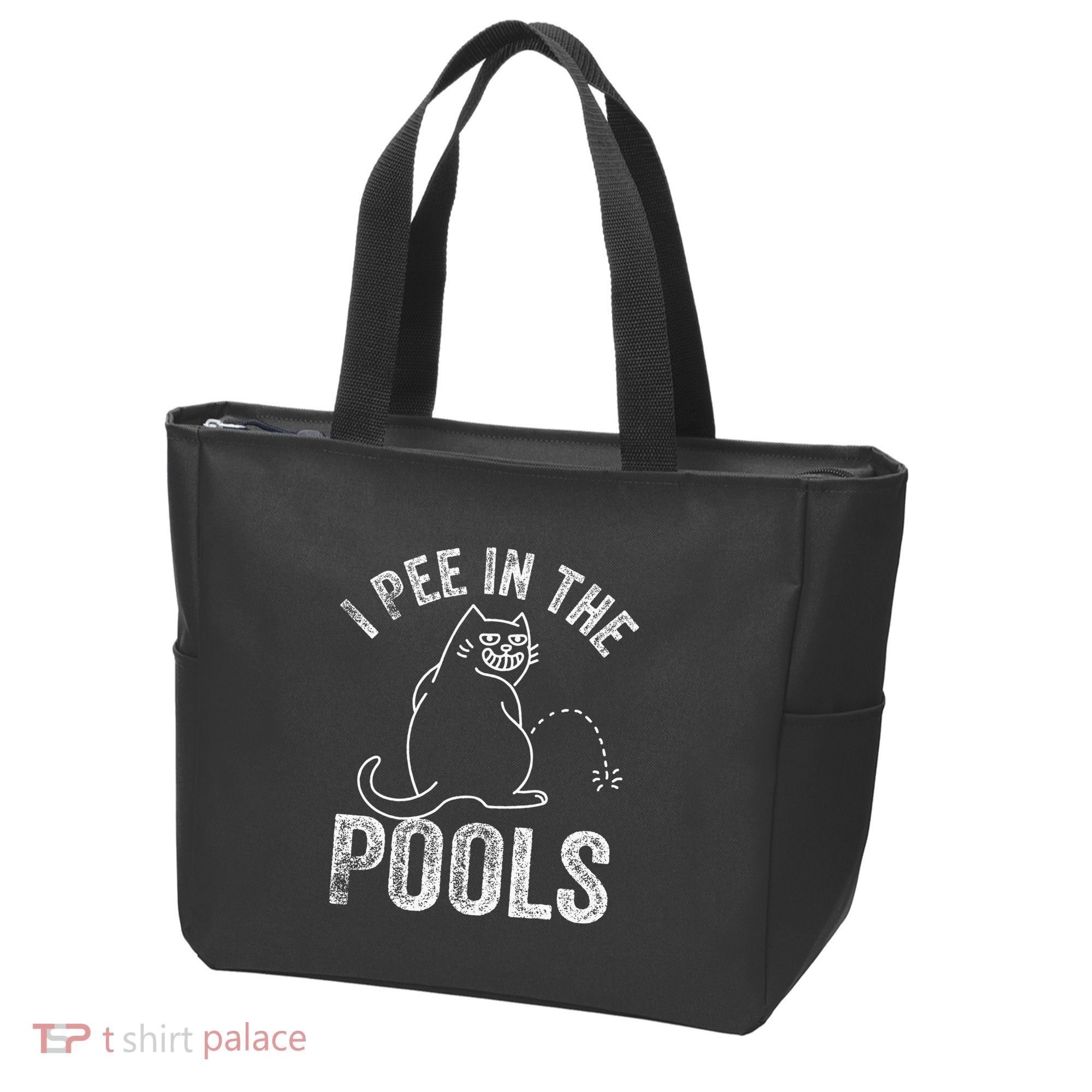 Funny I Pee In Pools Summer Vacation Men Women Tote Bag