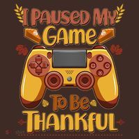 Funny I Paused My Game To Be Thankful Baby Bodysuit thumb 2