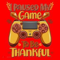 Funny I Paused My Game To Be Thankful Santa Hat thumb 1