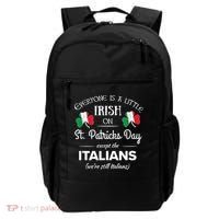 Funny Italian Pride Irish St. Patricks Day Italians Backpack thumb 0