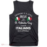 Funny Italian Pride Irish St. Patricks Day Italians Tank Top thumb 0