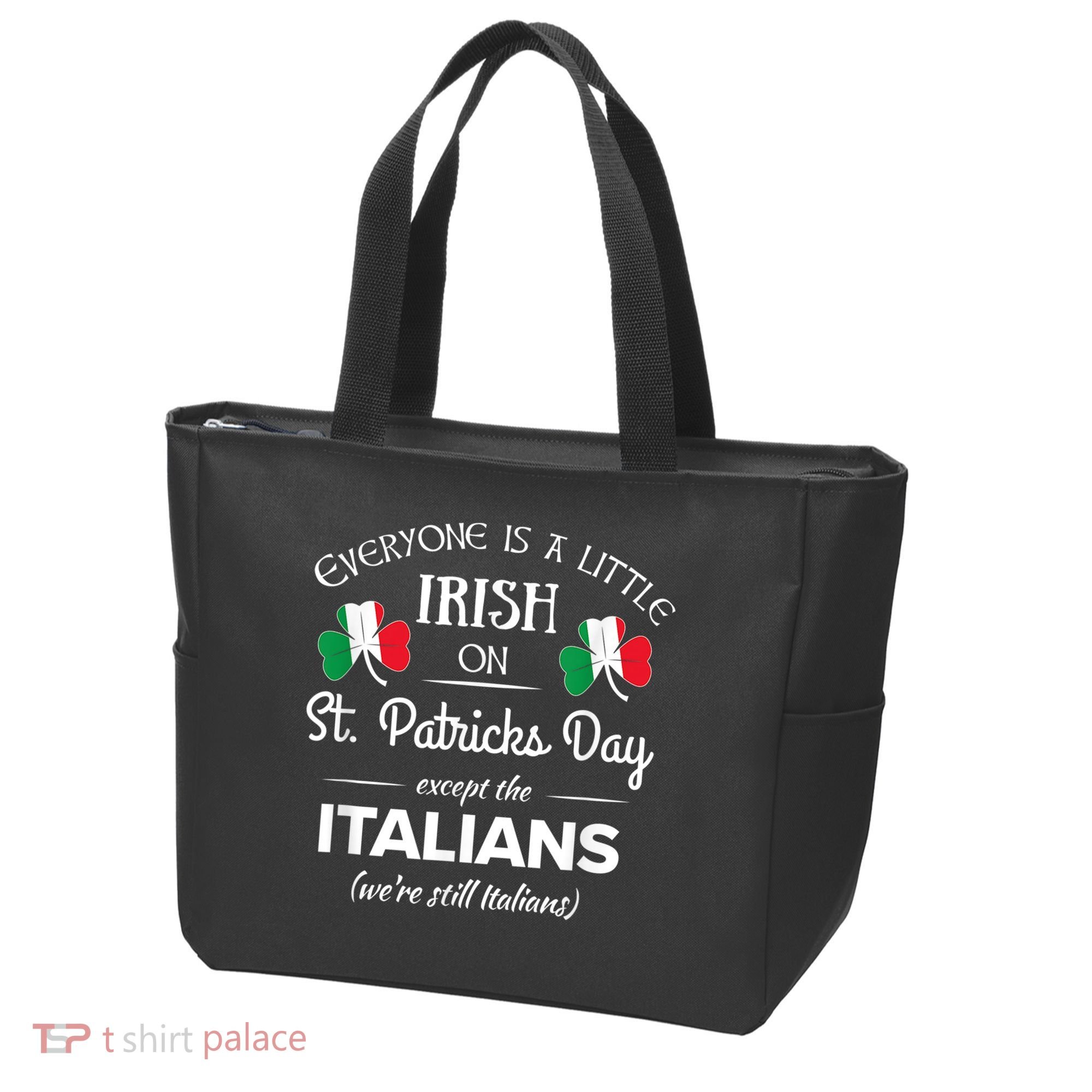 Funny Italian Pride Irish St. Patricks Day Italians Tote Bag