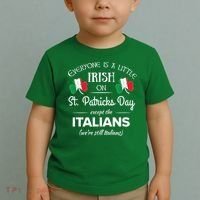 Funny Italian Pride Irish St. Patricks Day Italians Toddler T-Shirt thumb 2