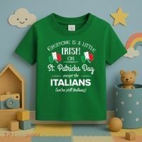 Funny Italian Pride Irish St. Patricks Day Italians Toddler T-Shirt thumb 3