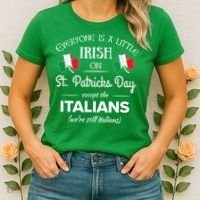Funny Italian Pride Irish St. Patricks Day Italians Women's T-Shirt thumb 2