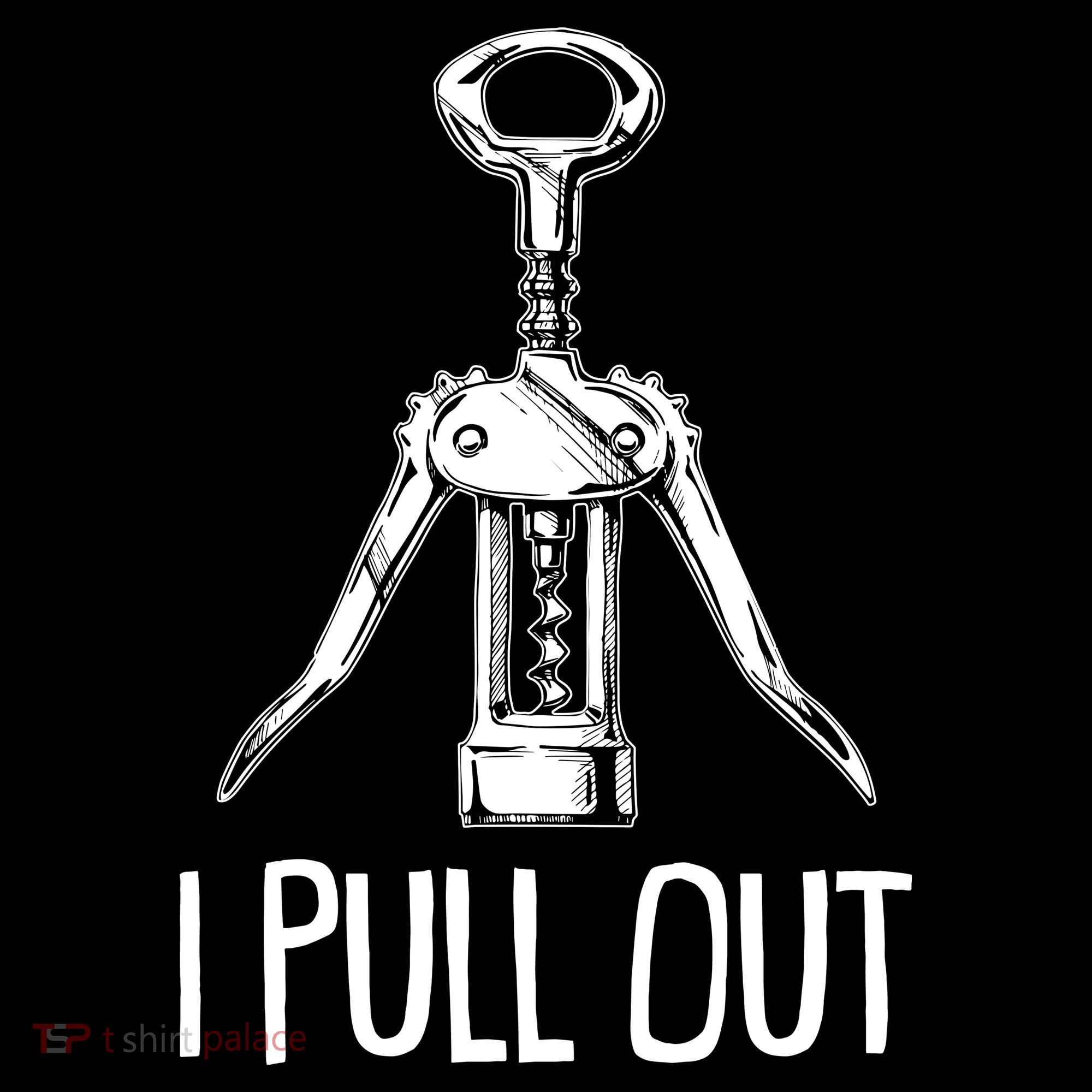 Funny I Pull Out Wine Corkscrew USA-Made Doggie Bandana