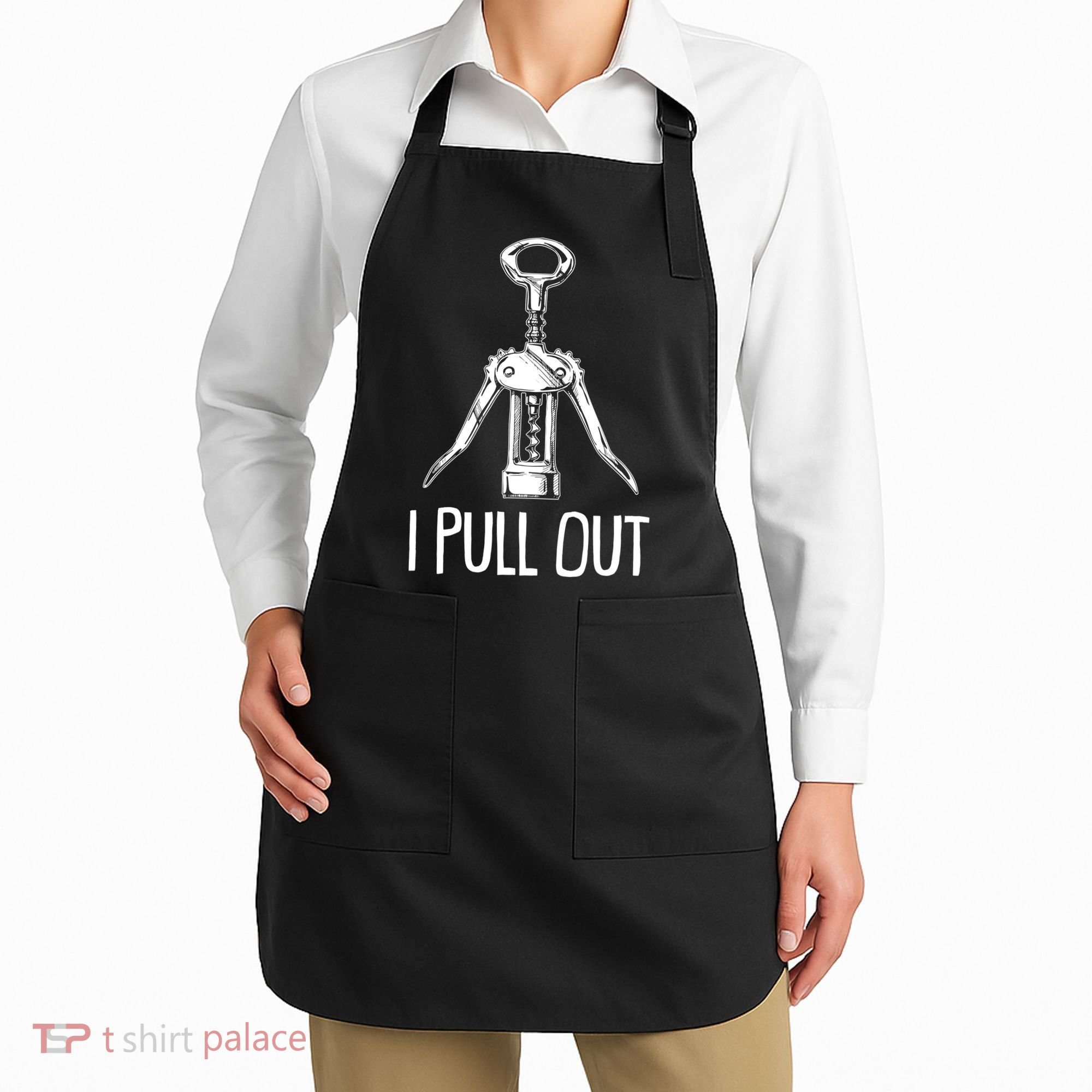 Funny I Pull Out Wine Corkscrew Apron