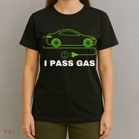 Funny I Pass Gas Electric Cars I Love EVs Funny Electric Vehicle Funny EV Driver T-Shirt thumb 4