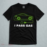 Funny I Pass Gas Electric Cars I Love EVs Funny Electric Vehicle Funny EV Driver T-Shirt thumb 5
