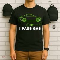 Funny I Pass Gas Electric Cars I Love EVs Funny Electric Vehicle Funny EV Driver T-Shirt thumb 6