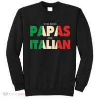 Funny Italian Papa Gift Best Papas Are Italian Flag Sweatshirt thumb 0