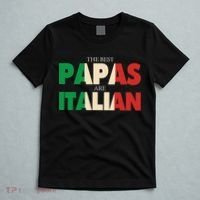 Funny Italian Papa Gift Best Papas Are Italian Flag T-Shirt thumb 5