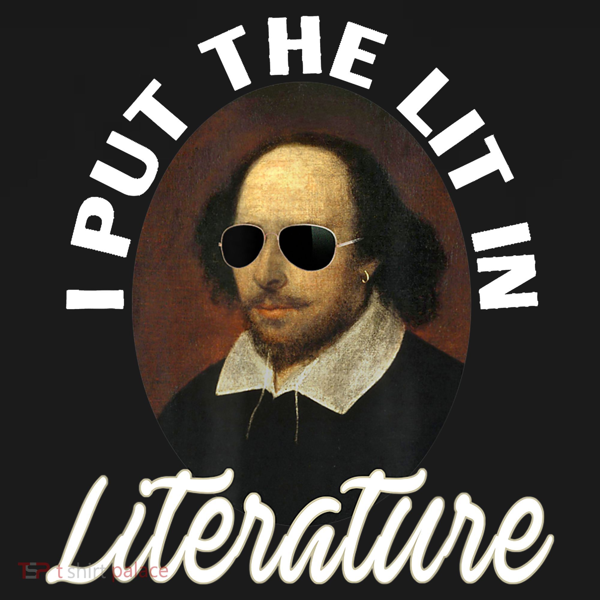 Funny I Put The Lit In Literature Gift Retro Funny Shakespeare Gift Women's Hoodie