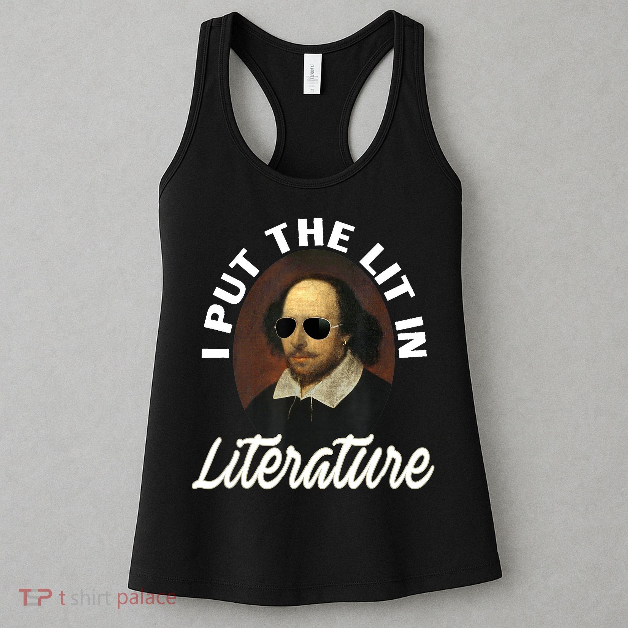 Funny I Put The Lit In Literature Gift Retro Funny Shakespeare Gift Women's Tank Top