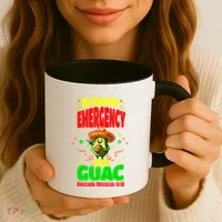 Funny In Queso Emergency Add Guac Coffee Mug thumb 3