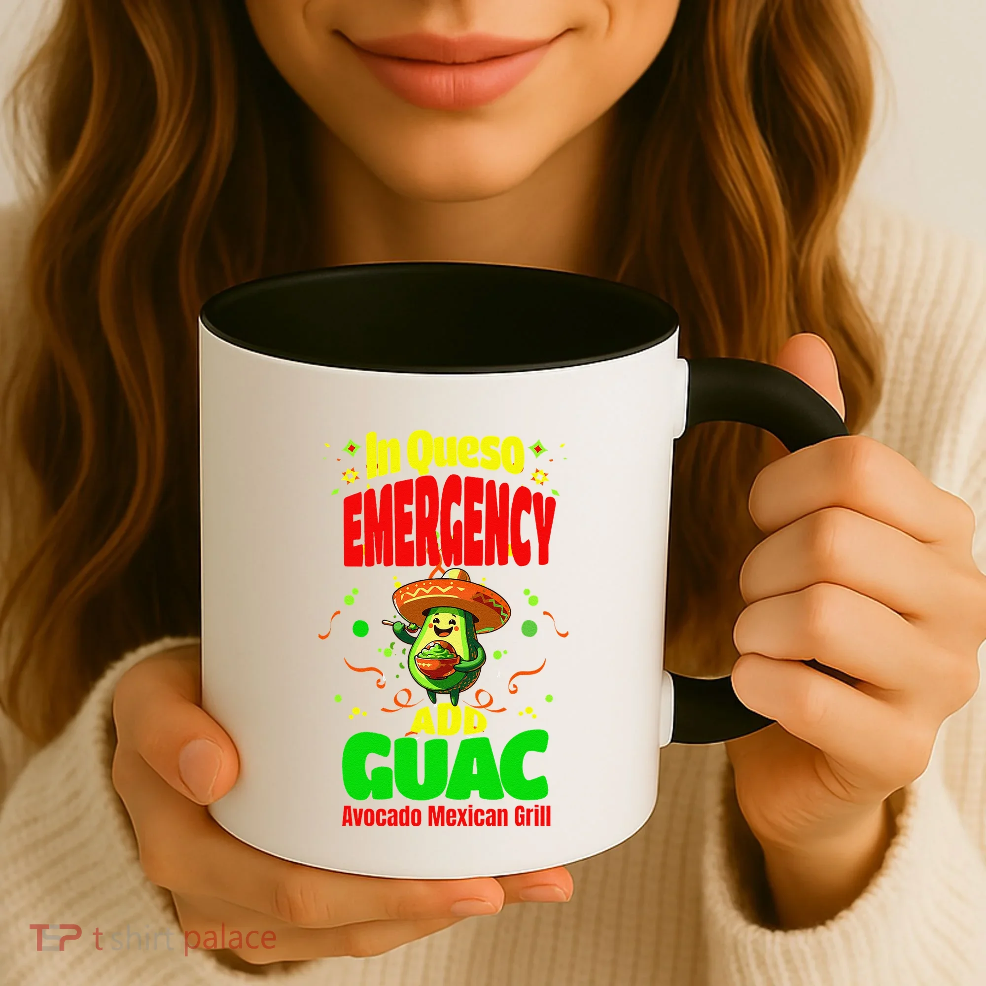 Funny In Queso Emergency Add Guac Coffee Mug