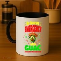 Funny In Queso Emergency Add Guac Coffee Mug thumb 4