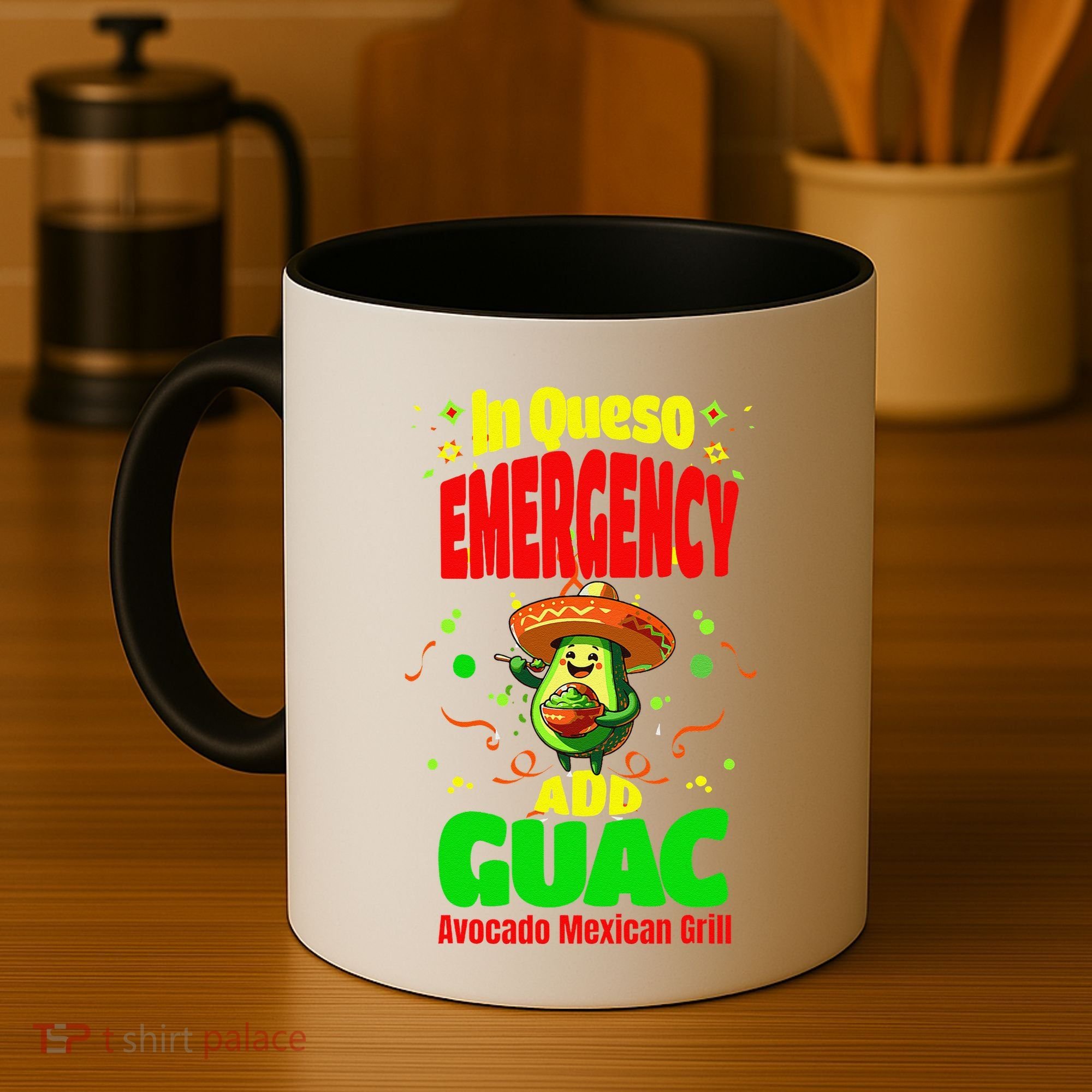 Funny In Queso Emergency Add Guac Coffee Mug