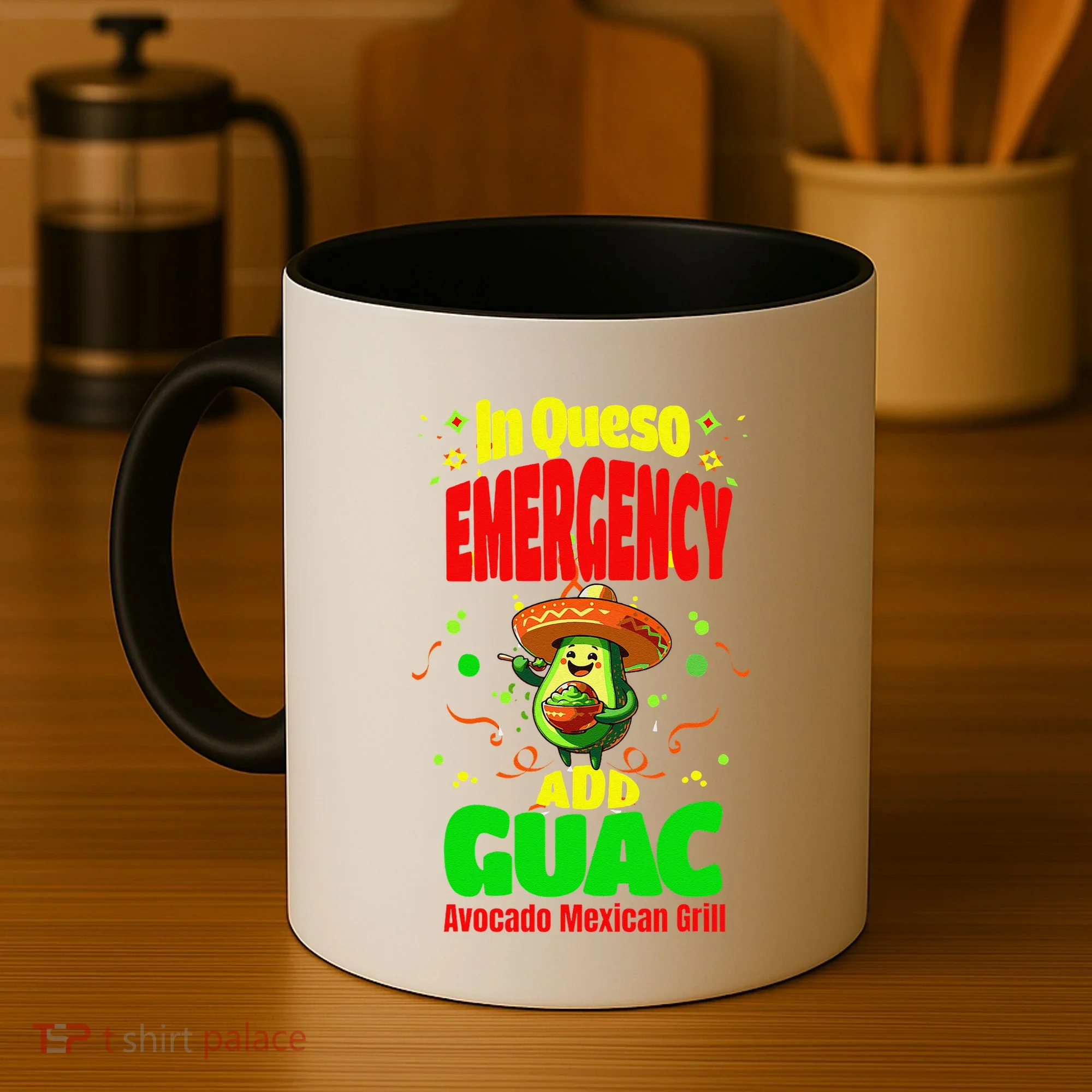 Funny In Queso Emergency Add Guac Coffee Mug