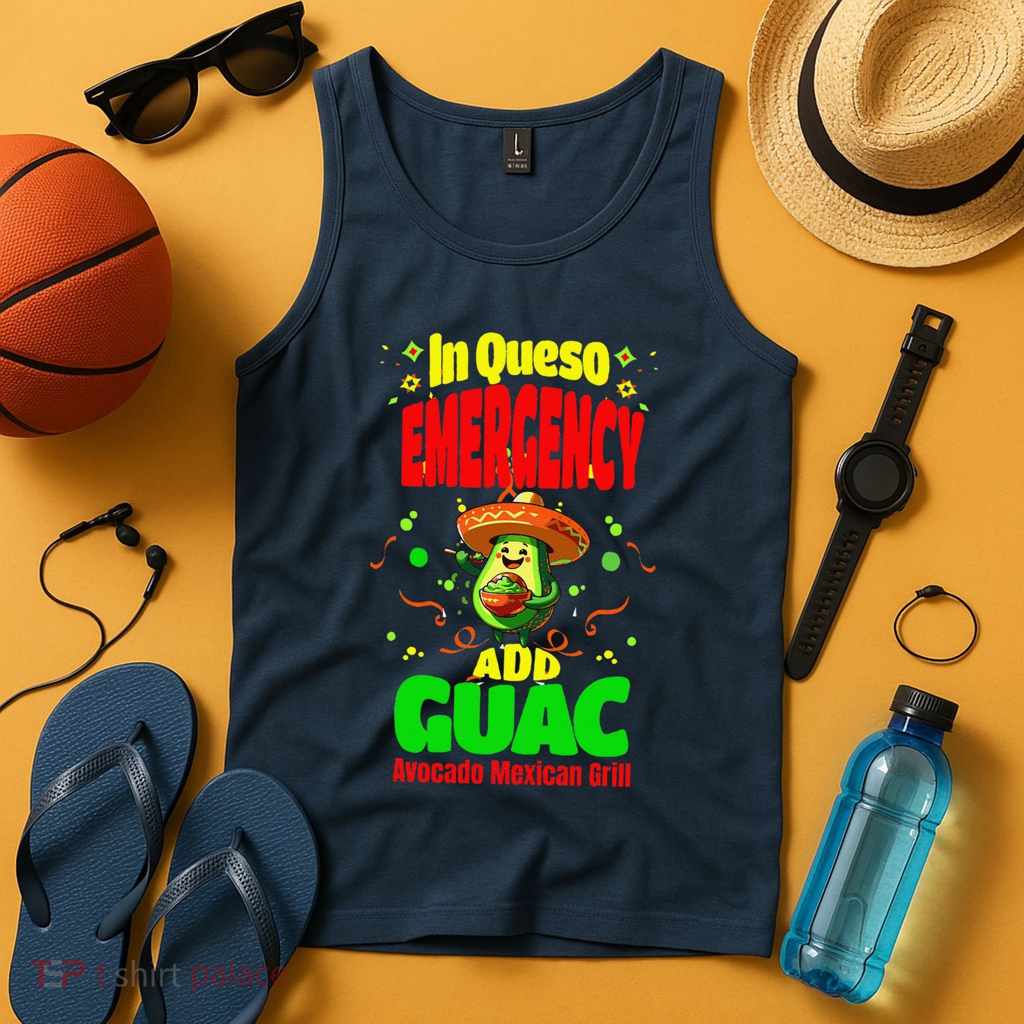 Funny In Queso Emergency Add Guac Tank Top