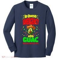 Funny In Queso Emergency Add Guac Kids Long Sleeve Shirt thumb 0