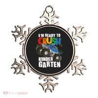 Funny I'm Ready To Crush Kindergarten Shark Monster Truck Ornament thumb 0