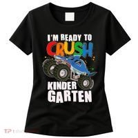 Funny I'm Ready To Crush Kindergarten Shark Monster Truck Women's T-Shirt thumb 0