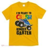 Funny I'm Ready To Crush Kindergarten Shark Monster Truck T-Shirt thumb 0