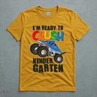 Funny I'm Ready To Crush Kindergarten Shark Monster Truck T-Shirt thumb 5