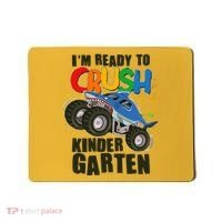 Funny I'm Ready To Crush Kindergarten Shark Monster Truck Mousepad thumb 0