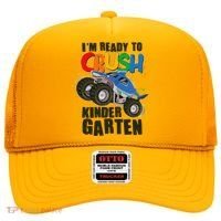Funny I'm Ready To Crush Kindergarten Shark Monster Truck Hat thumb 0