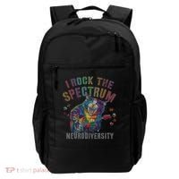 Funny I ROCK THE SPECTRUM Autism Awareness Dad Support Backpack thumb 0