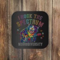 Funny I ROCK THE SPECTRUM Autism Awareness Dad Support Coaster thumb 0