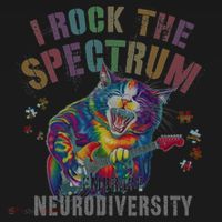 Funny I ROCK THE SPECTRUM Autism Awareness Dad Support Coaster thumb 2